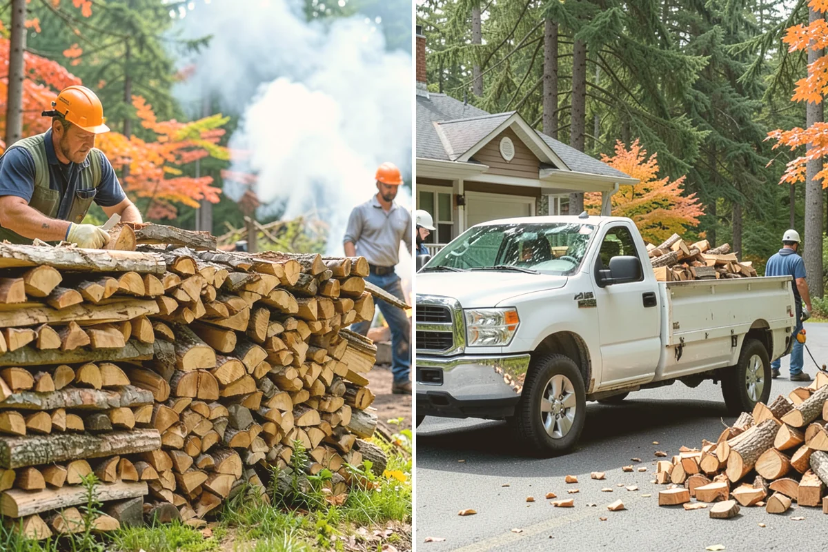 Custom Firewood Lengths in Milton, King County, WA - Measure and confirm your target length