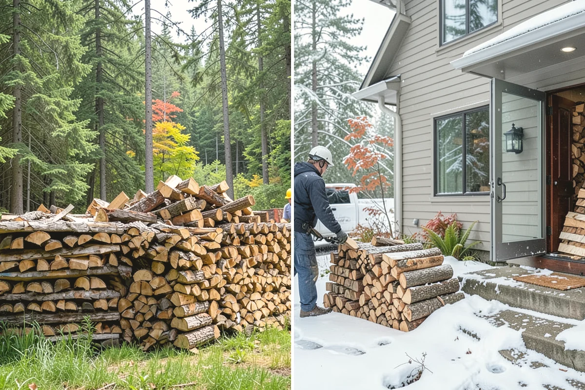 Custom Firewood Lengths in Monroe, Snohomish County, WA - Measure and confirm your target length