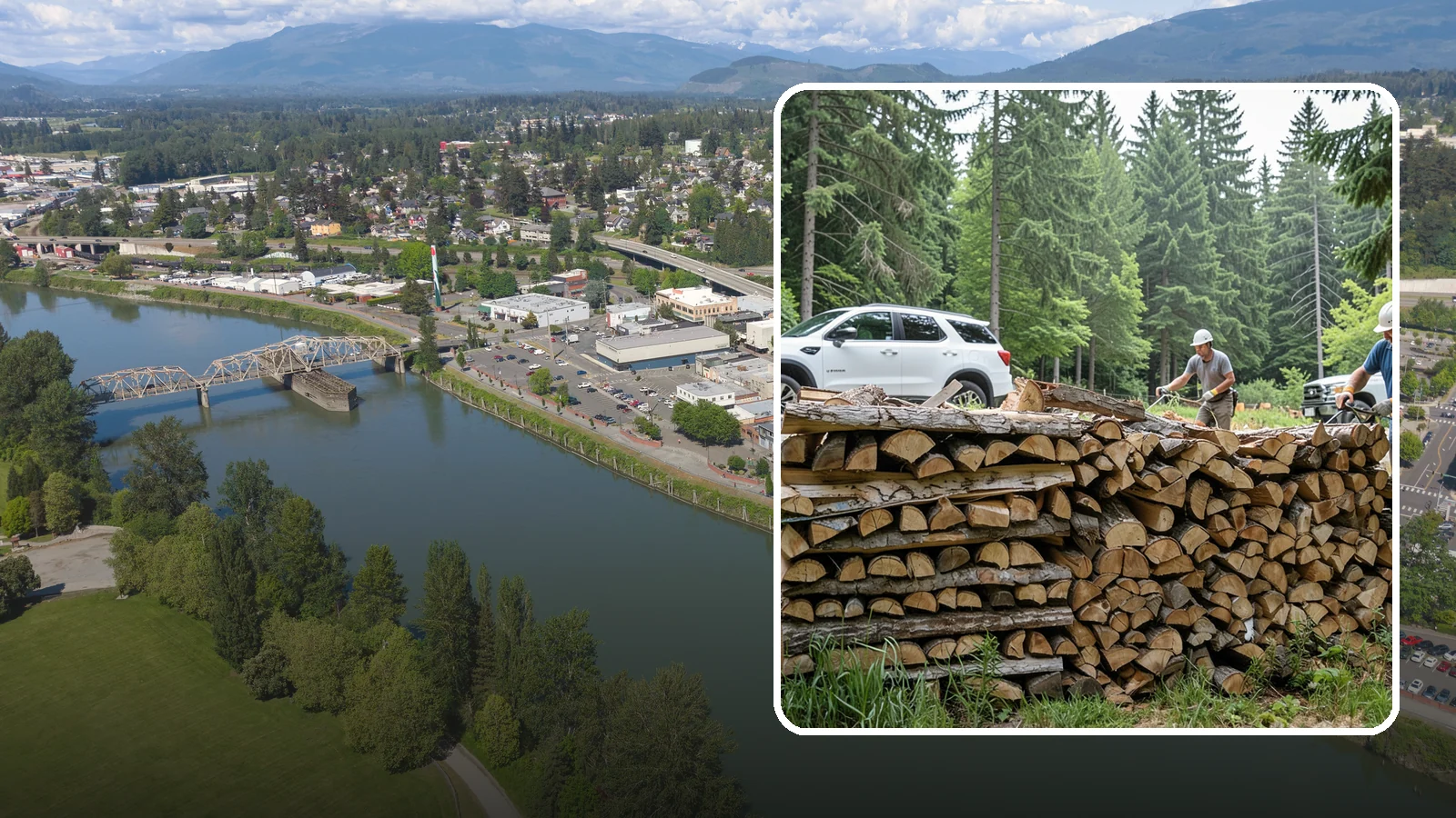 Custom Firewood Lengths in Mount Vernon, Skagit County, WA - Custom-cut firewood lengths tailored to the exact dimensions of your firebox.