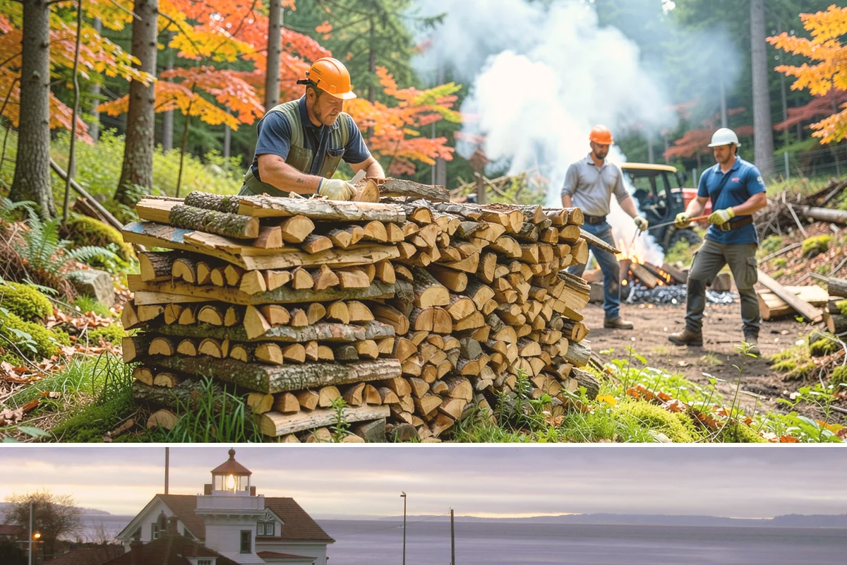 Custom Firewood Lengths in Mukilteo, Snohomish County, WA - Order custom lengths in the dry season so pieces have time to fully season before use.