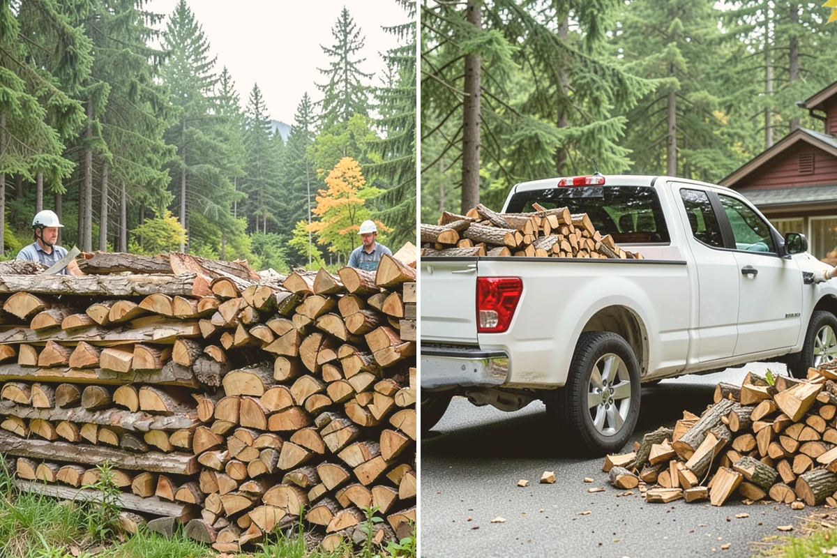 Custom Firewood Lengths in Newcastle, King County, WA - Measure and confirm your target length