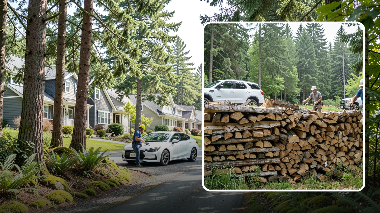 Custom Firewood Lengths in Normandy Park, King County, WA - Custom-cut firewood lengths tailored to the exact dimensions of your firebox.