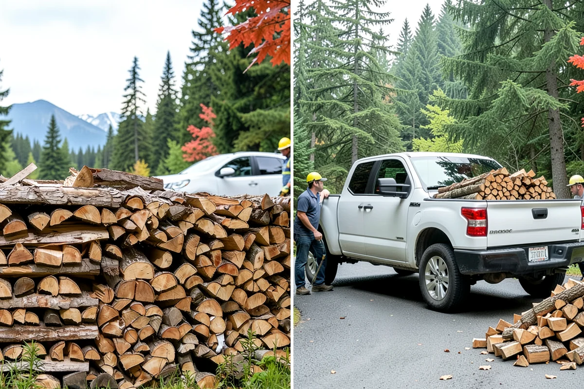 Custom Firewood Lengths in Pacific, King County, WA - Measure and confirm your target length