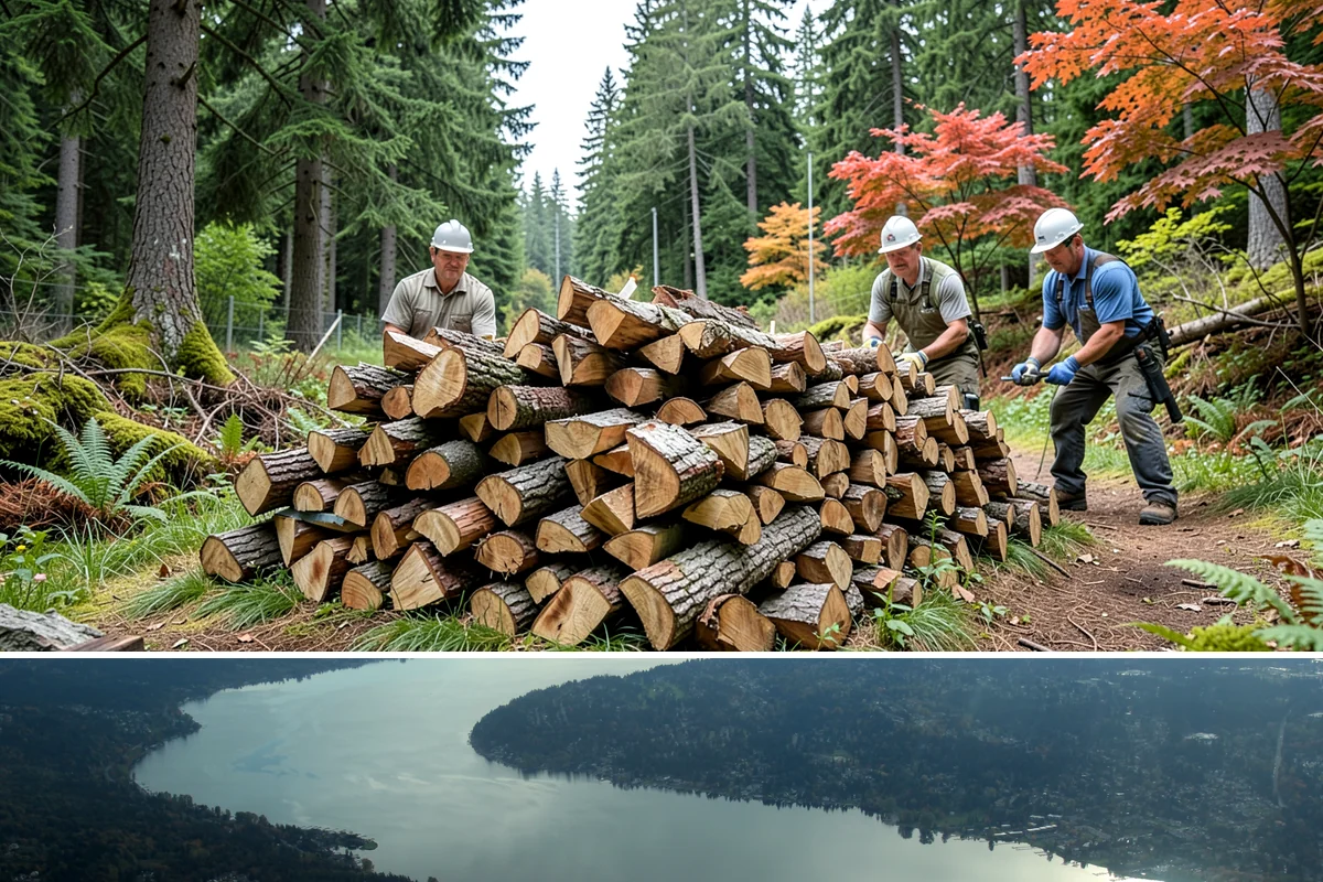 Custom Firewood Lengths in Sammamish, King County, WA - Order custom lengths in the dry season so pieces have time to fully season before use.