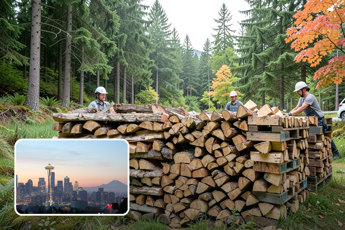Custom Firewood Lengths in Seattle, WA - Cut to your exact firebox dimensions