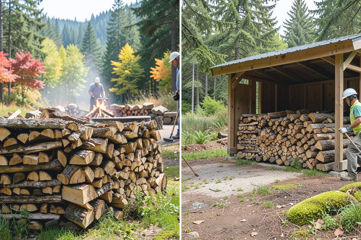 Custom Firewood Lengths in South Prairie, Pierce County, WA - Measure and confirm your target length