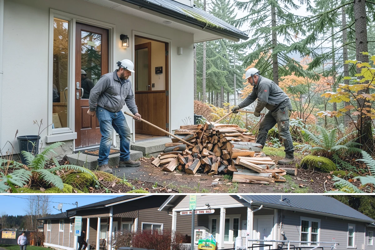 Custom Firewood Lengths in South Prairie, Pierce County, WA - Order custom lengths in the dry season so pieces have time to fully season before use.