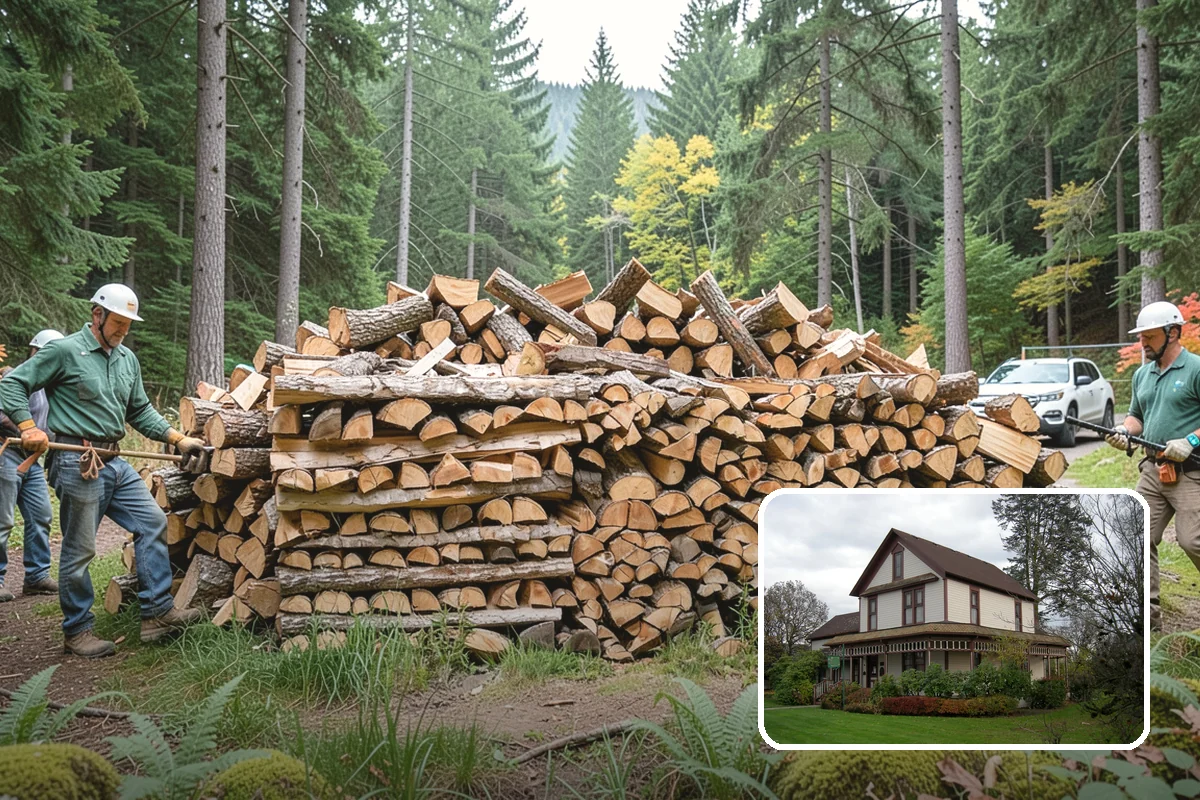 Custom Firewood Lengths in Sumner, Pierce County, WA - Cut to your exact firebox dimensions