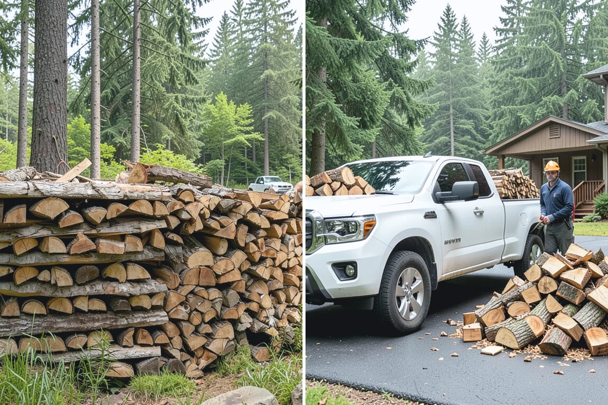 Custom Firewood Lengths in Sumner, Pierce County, WA - Measure and confirm your target length