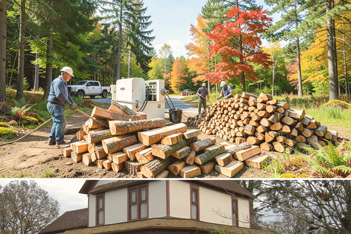 Custom Firewood Lengths in Sumner, Pierce County, WA - Order custom lengths in the dry season so pieces have time to fully season before use.