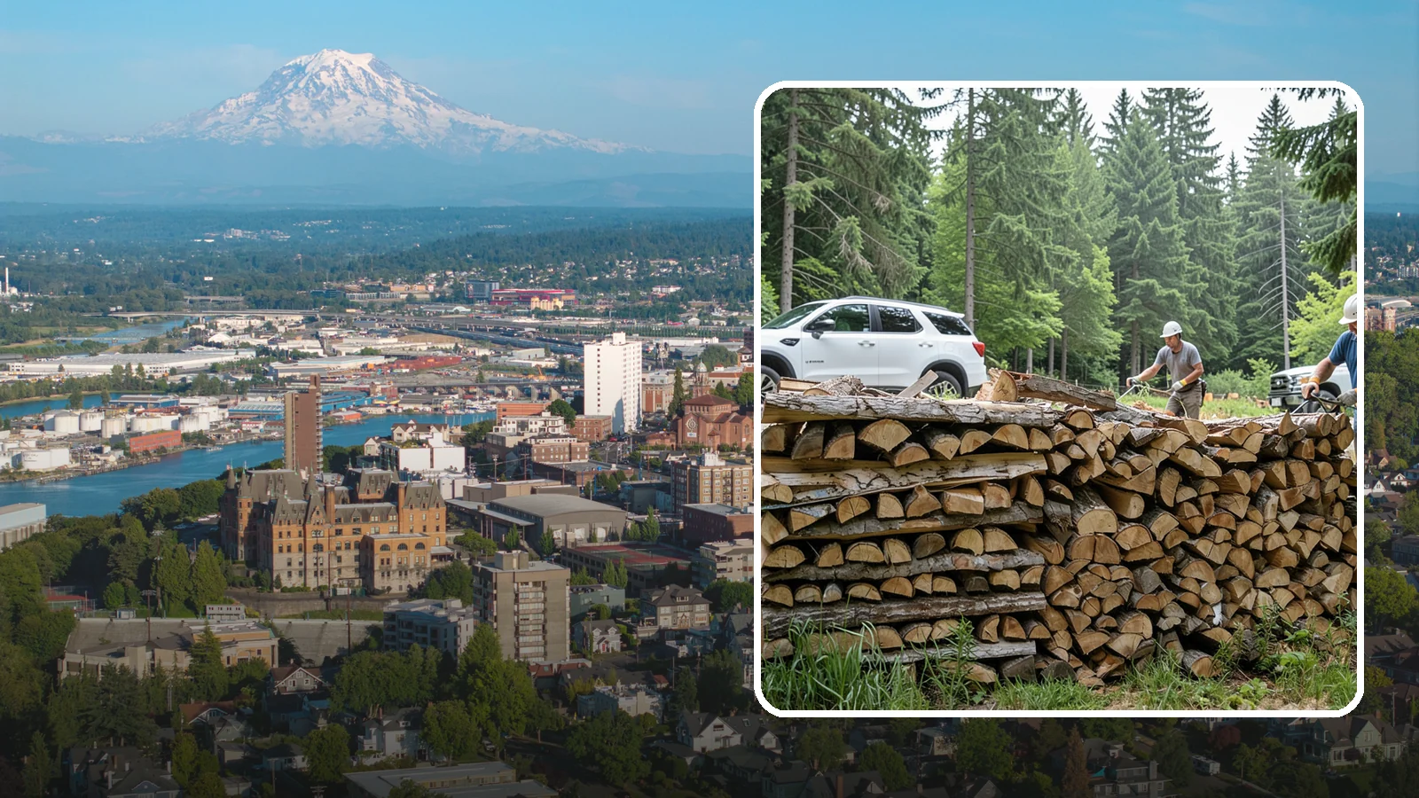 Custom Firewood Lengths in Tacoma, Pierce County, WA - Custom-cut firewood lengths tailored to the exact dimensions of your firebox.