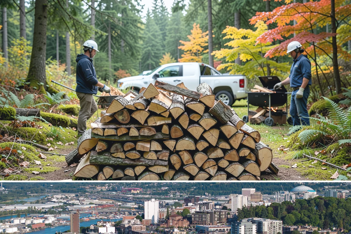 Custom Firewood Lengths in Tacoma, Pierce County, WA - Order custom lengths in the dry season so pieces have time to fully season before use.