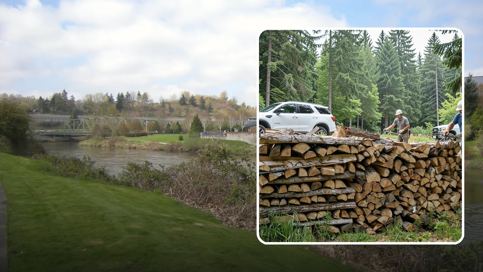 Custom Firewood Lengths in Tukwila, King County, WA - Custom-cut firewood lengths tailored to the exact dimensions of your firebox.