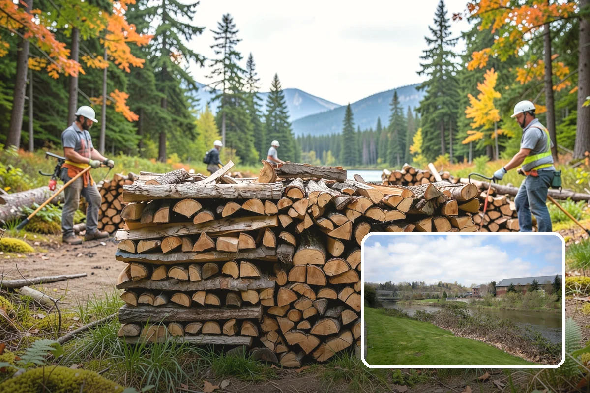 Custom Firewood Lengths in Tukwila, King County, WA - Cut to your exact firebox dimensions