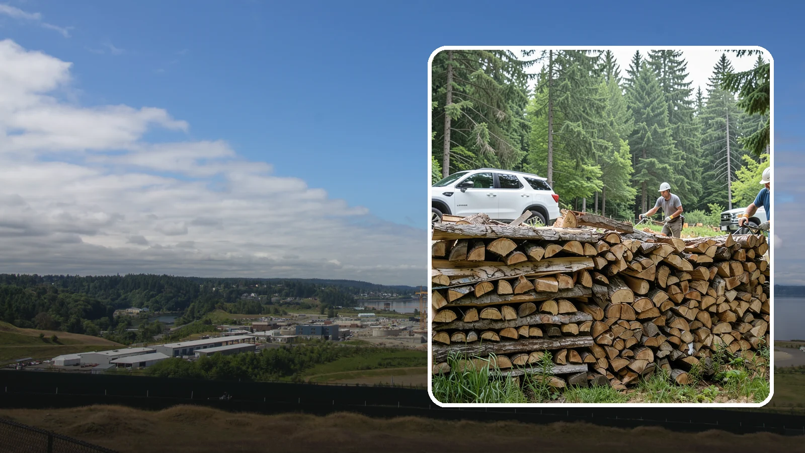 Custom Firewood Lengths in University Place, Pierce County, WA - Custom-cut firewood lengths tailored to the exact dimensions of your firebox.