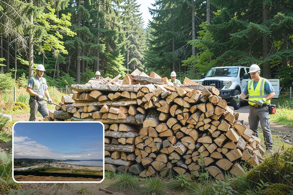 Custom Firewood Lengths in University Place, Pierce County, WA - Cut to your exact firebox dimensions
