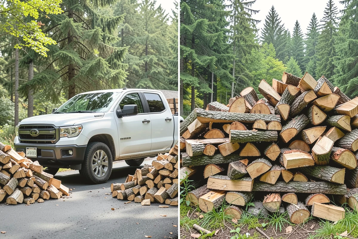 Custom Firewood Lengths in University Place, Pierce County, WA - Measure and confirm your target length
