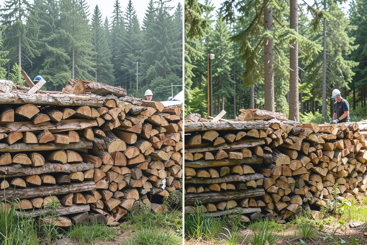Custom Firewood Lengths in Wilkeson, Pierce County, WA - Measure and confirm your target length