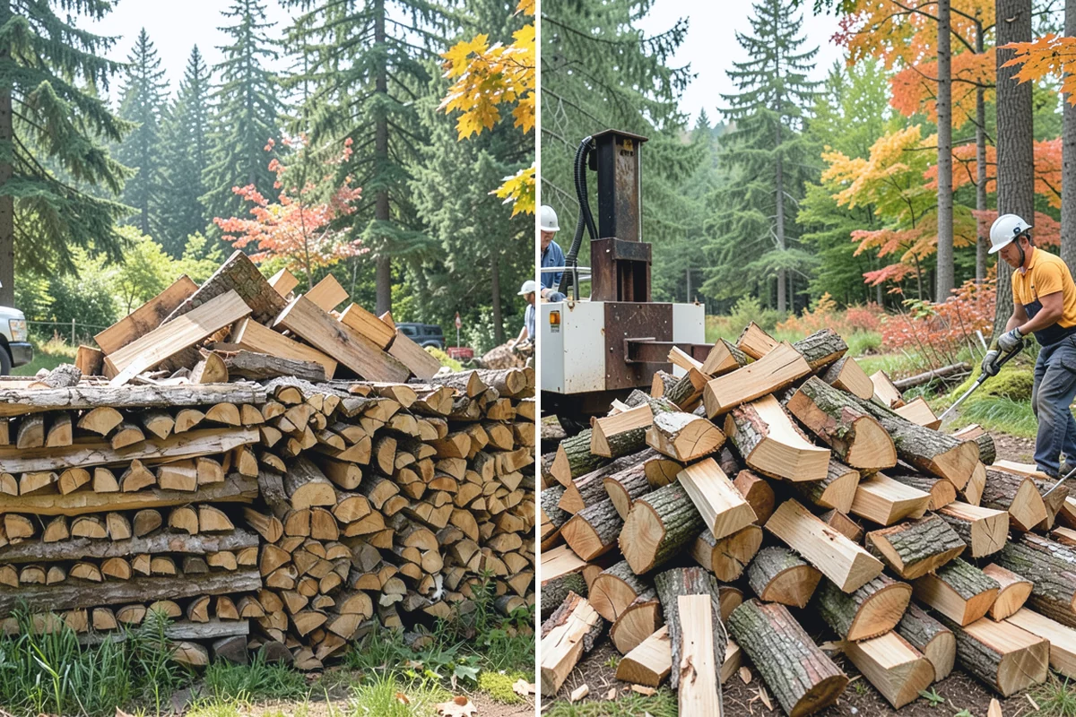 Custom Firewood Lengths in Woodinville, King County, WA - Measure and confirm your target length