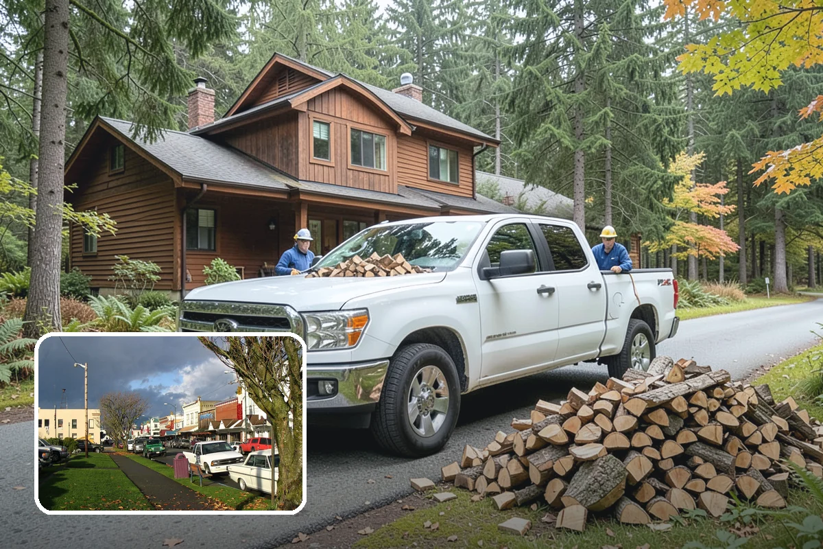 Customer Tree Processing in Arlington, Snohomish County, WA - No equipment rental or heavy lifting for you