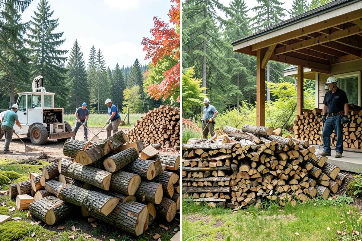Customer Tree Processing in Arlington, Snohomish County, WA - We review the wood you have on hand