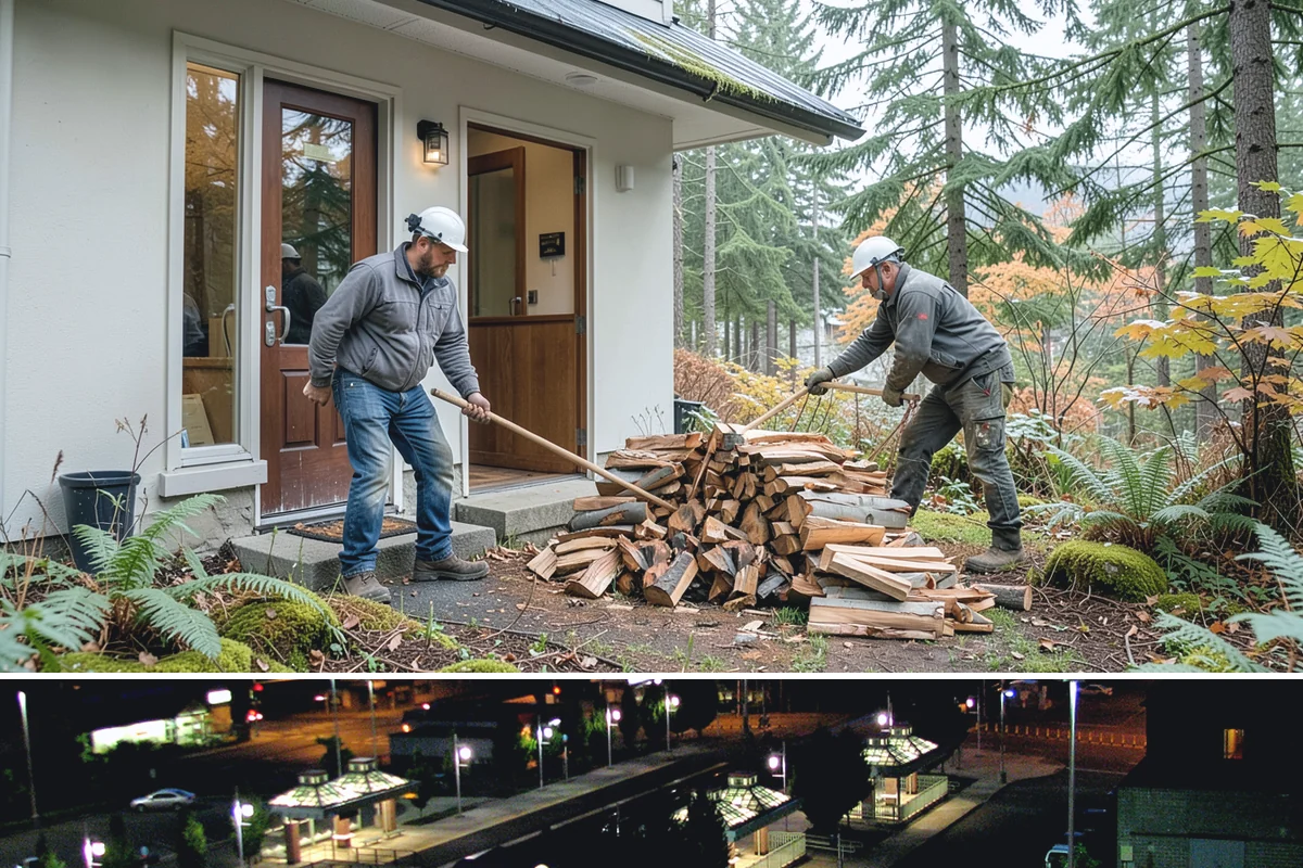 Customer Tree Processing in Auburn, King County, WA - Processing before the dry summer months lets your wood season in time for winter burning.