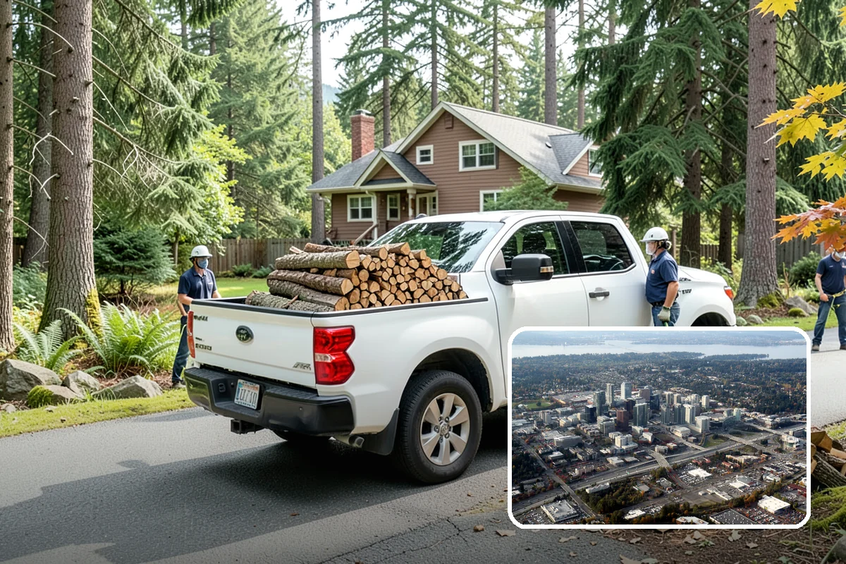 Customer Tree Processing in Bellevue, King County, WA - No equipment rental or heavy lifting for you