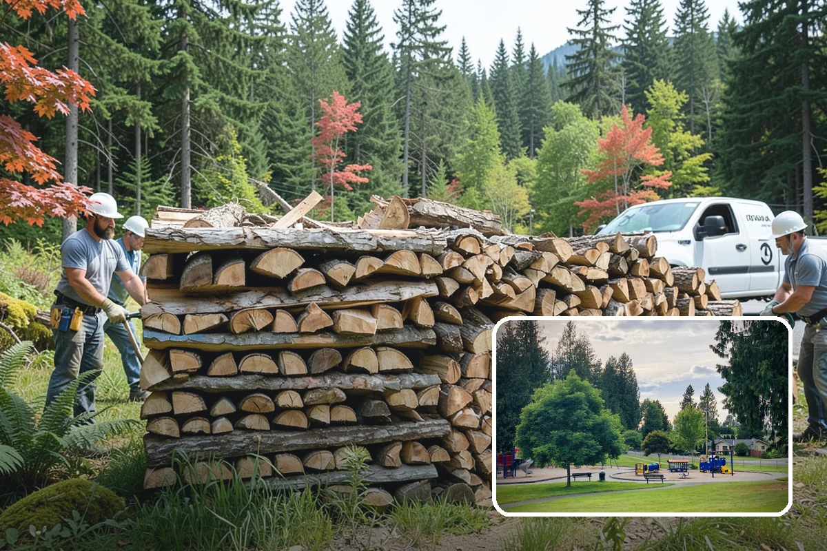 Customer Tree Processing in Bonney Lake, Pierce County, WA - No equipment rental or heavy lifting for you
