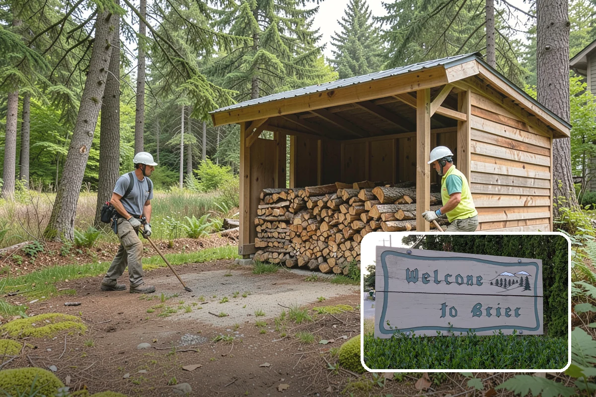 Customer Tree Processing in Brier, Snohomish County, WA - No equipment rental or heavy lifting for you