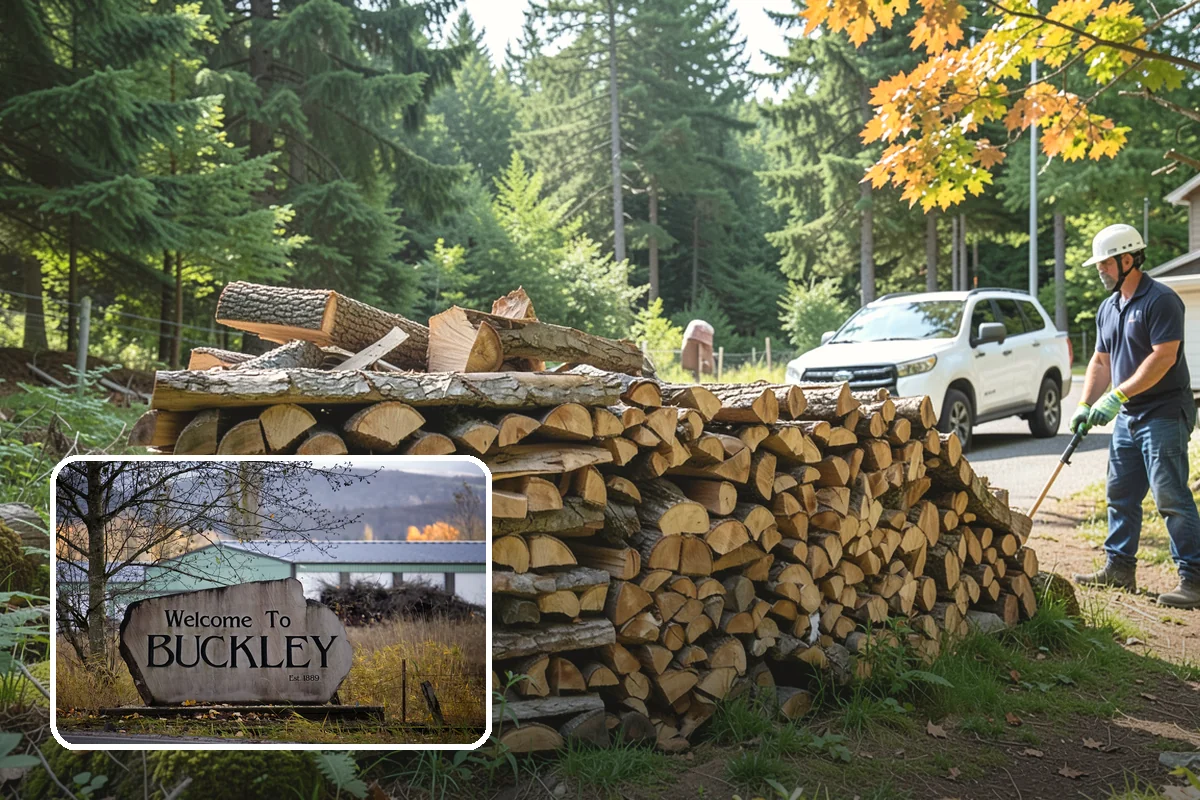 Customer Tree Processing in Buckley, Pierce County, WA - No equipment rental or heavy lifting for you