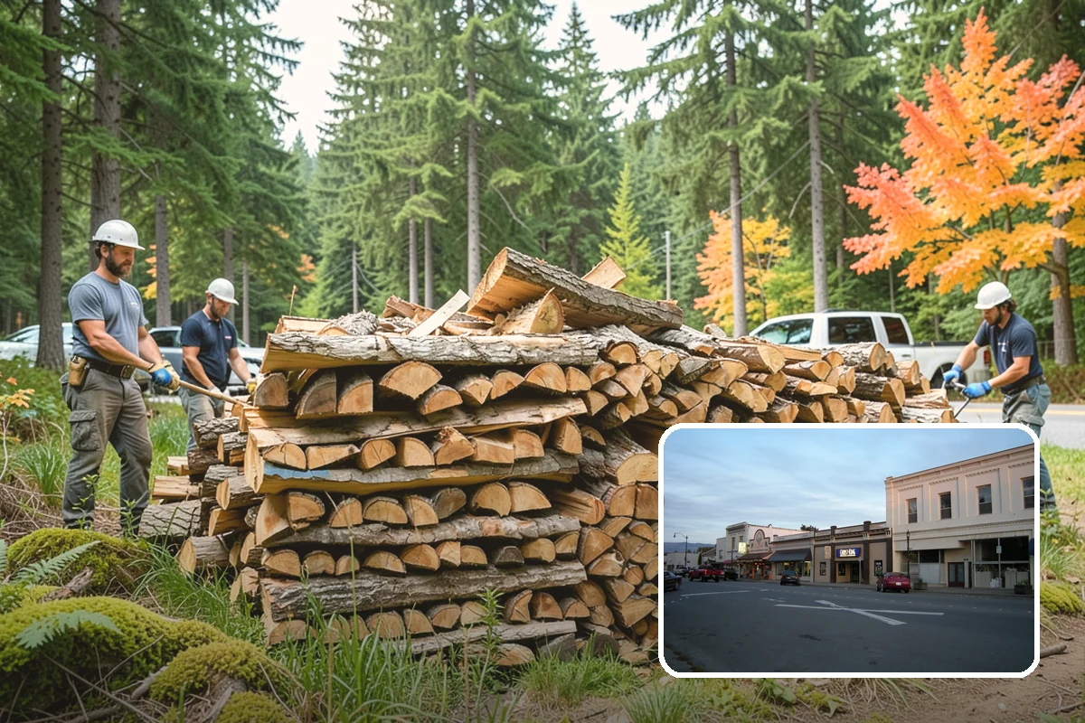 Customer Tree Processing in Burlington, Skagit County, WA - No equipment rental or heavy lifting for you