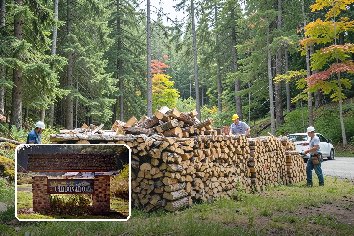 Customer Tree Processing in Carbonado, Pierce County, WA - No equipment rental or heavy lifting for you