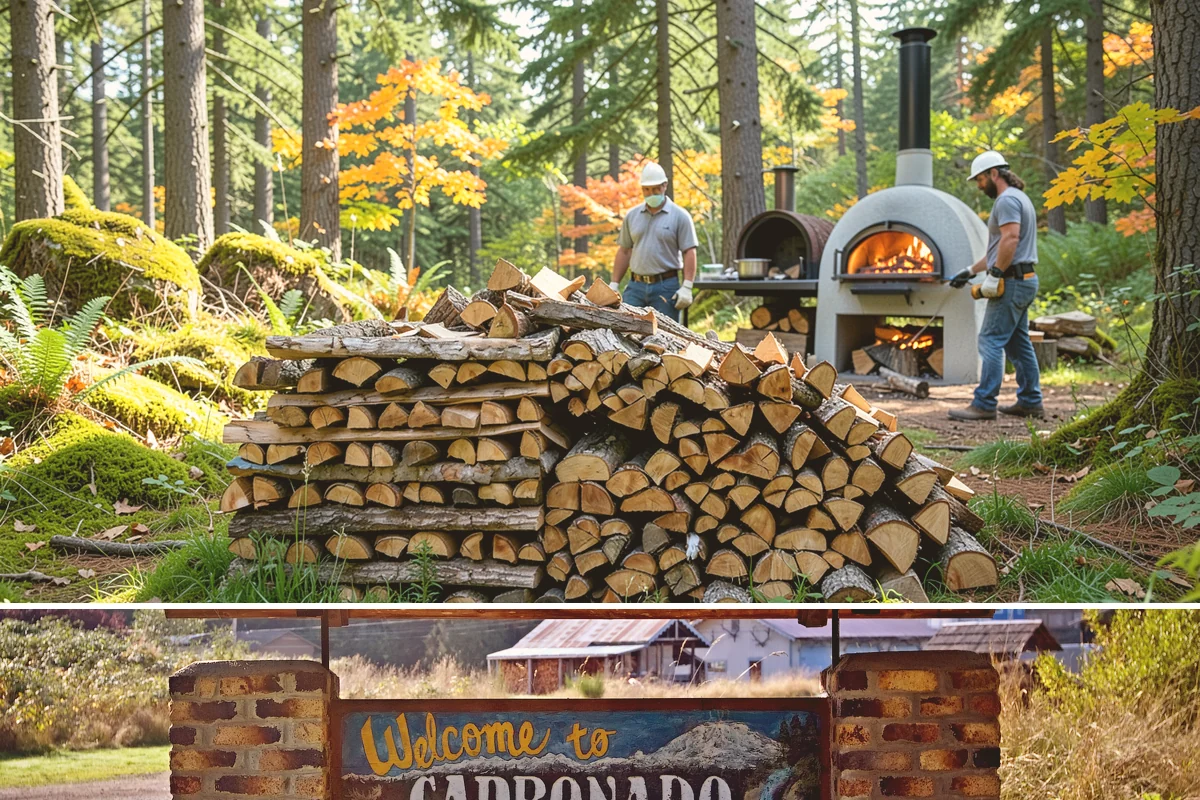 Customer Tree Processing in Carbonado, Pierce County, WA - Processing before the dry summer months lets your wood season in time for winter burning.
