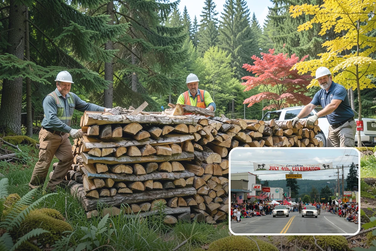 Customer Tree Processing in Carnation, King County, WA - No equipment rental or heavy lifting for you
