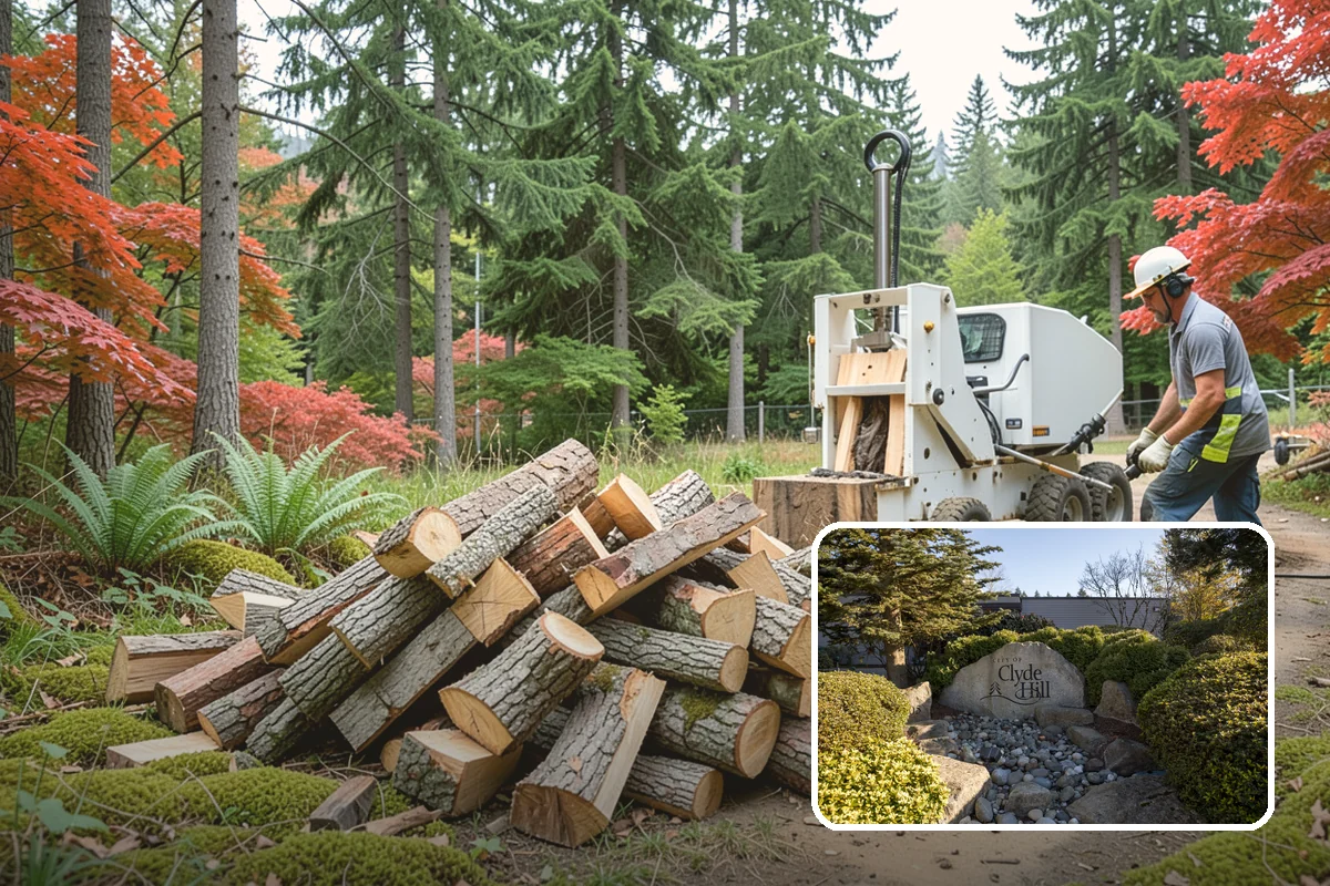 Customer Tree Processing in Clyde Hill, King County, WA - No equipment rental or heavy lifting for you
