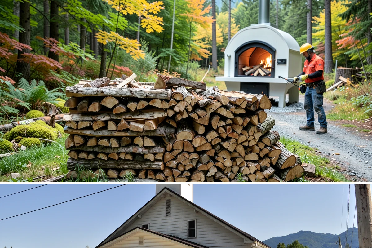 Customer Tree Processing in Concrete, Skagit County, WA - Processing before the dry summer months lets your wood season in time for winter burning.