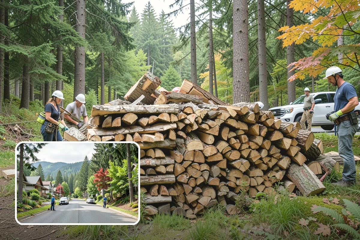 Customer Tree Processing in Darrington, WA - No equipment rental or heavy lifting for you