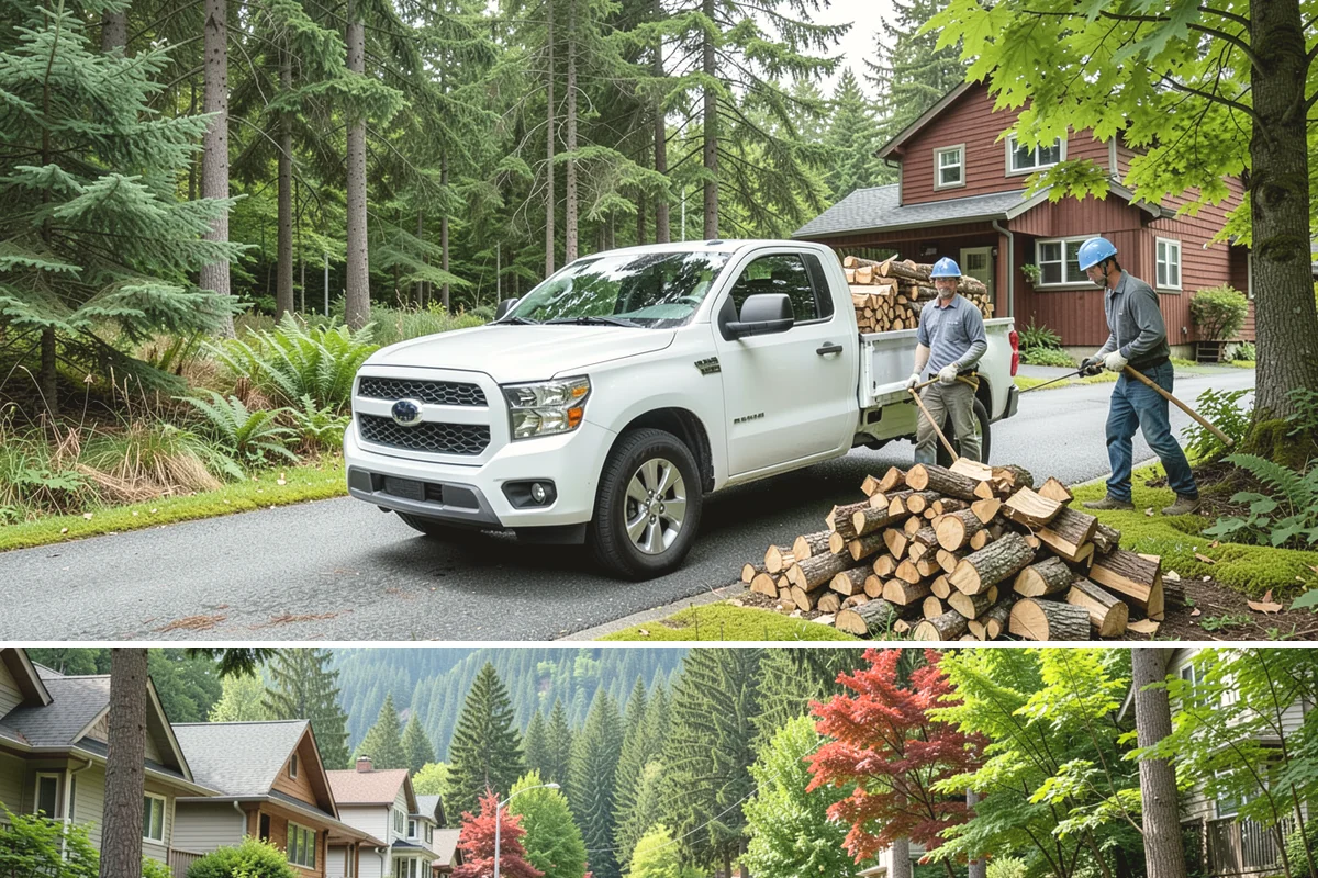 Customer Tree Processing in Darrington, WA - Processing before the dry summer months lets your wood season in time for winter burning.