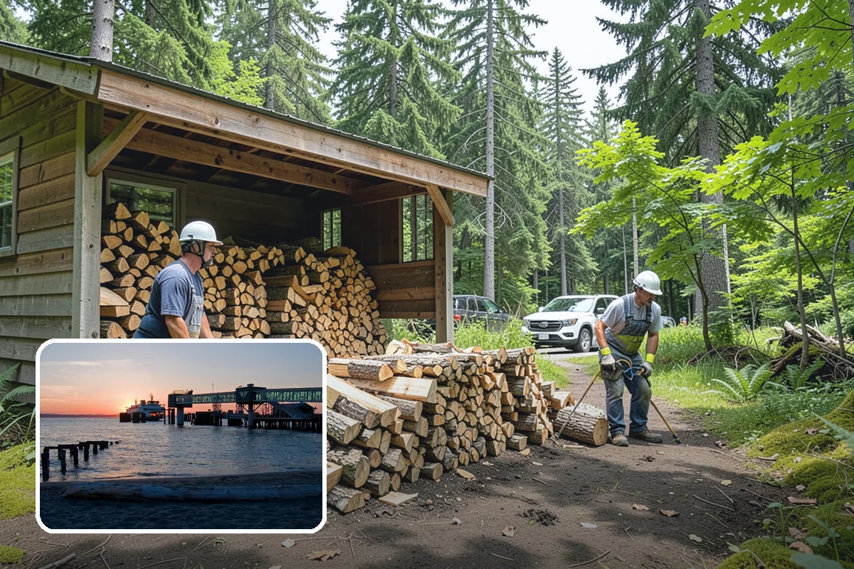 Customer Tree Processing in Edmonds, Snohomish County, WA - No equipment rental or heavy lifting for you