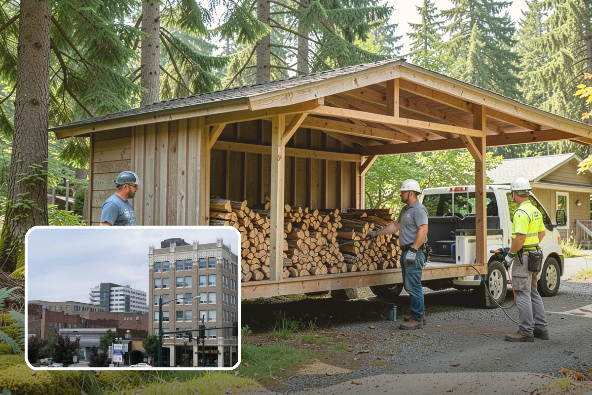Customer Tree Processing in Everett, Snohomish County, WA - No equipment rental or heavy lifting for you
