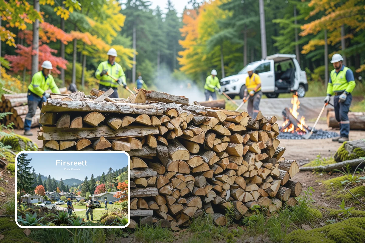 Customer Tree Processing in Fircrest, Pierce County, WA - No equipment rental or heavy lifting for you