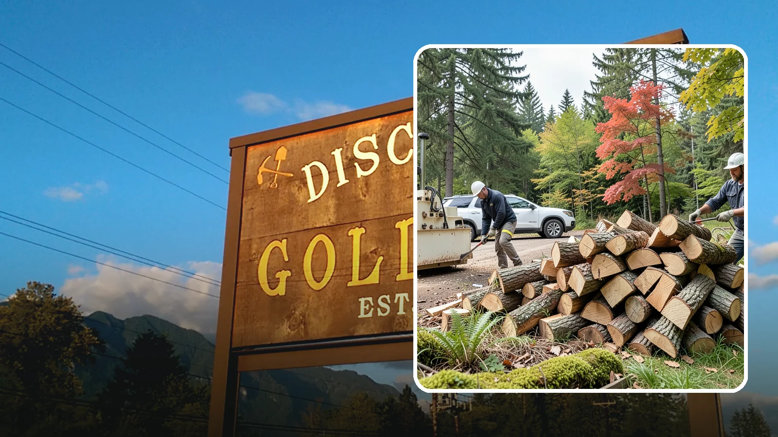 Customer Tree Processing in Gold Bar, Snohomish County, WA - We process trees and logs you already have into finished firewood on your property.