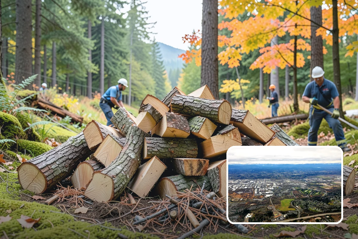 Customer Tree Processing in Kent, King County, WA - No equipment rental or heavy lifting for you