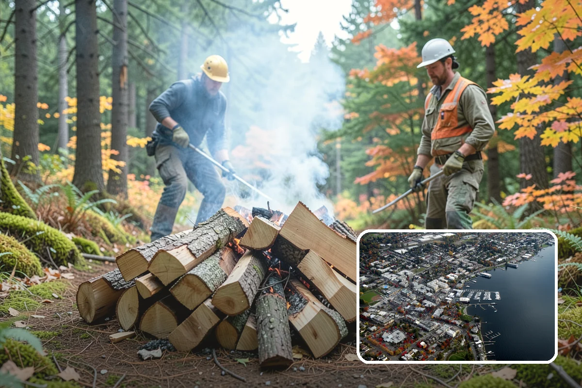 Customer Tree Processing in Kirkland, King County, WA - No equipment rental or heavy lifting for you