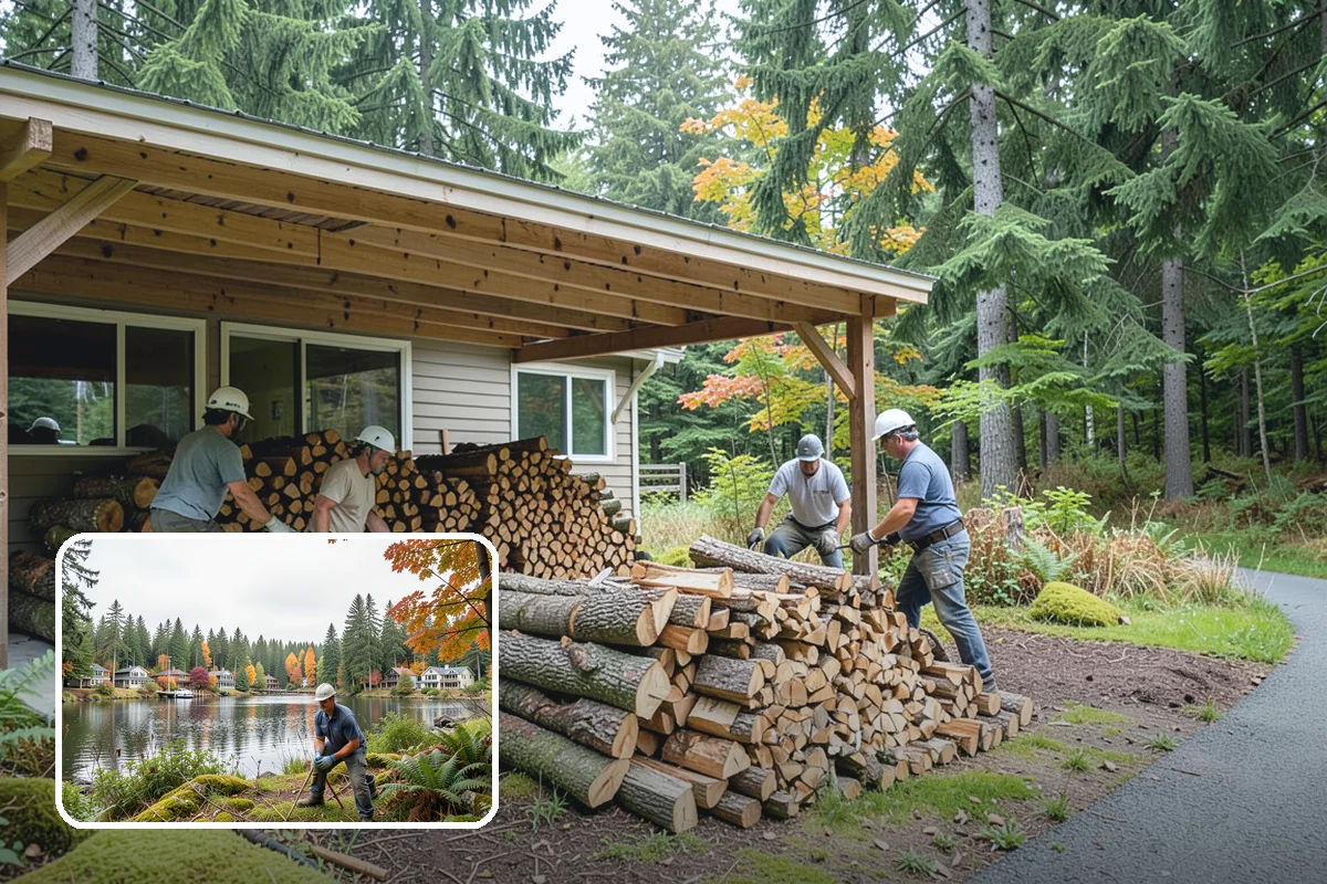 Customer Tree Processing in La Conner, Skagit County, WA - No equipment rental or heavy lifting for you