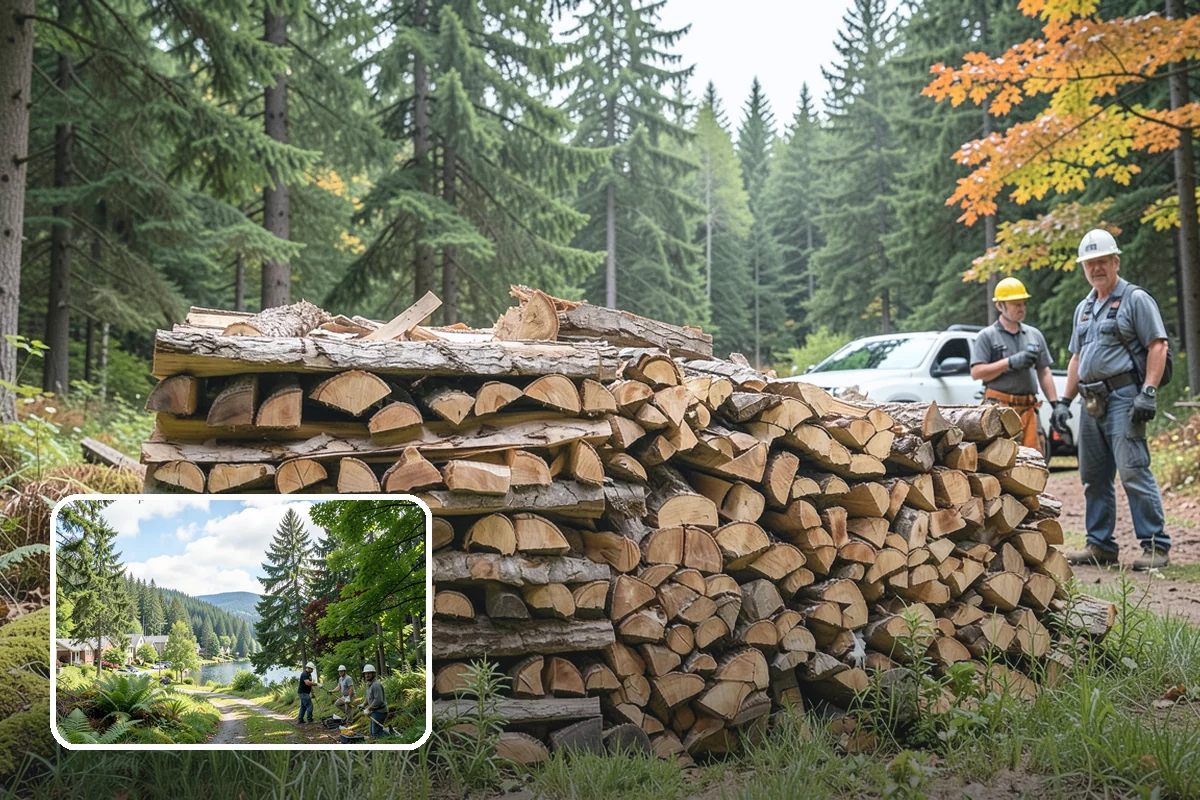 Customer Tree Processing in Lake Forest Park, King County, WA - No equipment rental or heavy lifting for you