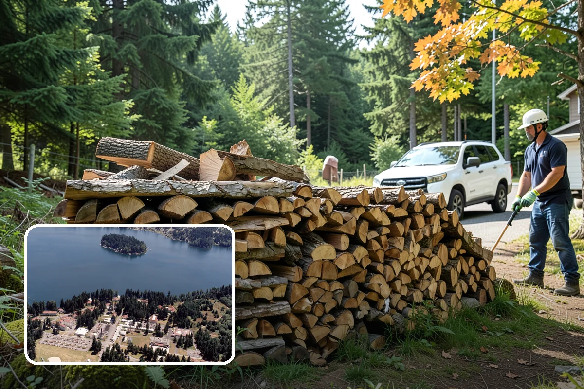 Customer Tree Processing in Lakewood, Pierce County, WA - No equipment rental or heavy lifting for you