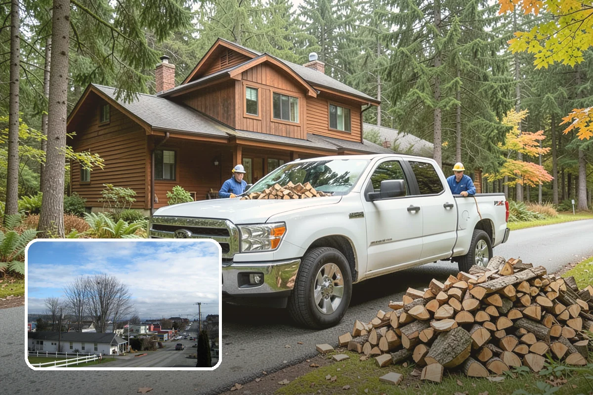 Customer Tree Processing in Langley, Island County, WA - No equipment rental or heavy lifting for you