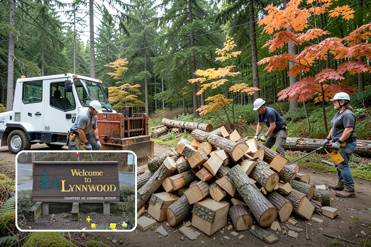 Customer Tree Processing in Lynnwood, Snohomish County, WA - No equipment rental or heavy lifting for you
