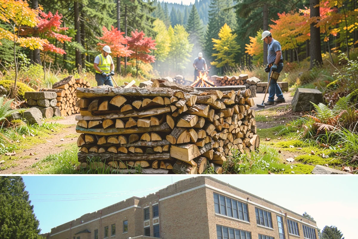 Customer Tree Processing in Maple Valley, King County, WA - Processing before the dry summer months lets your wood season in time for winter burning.